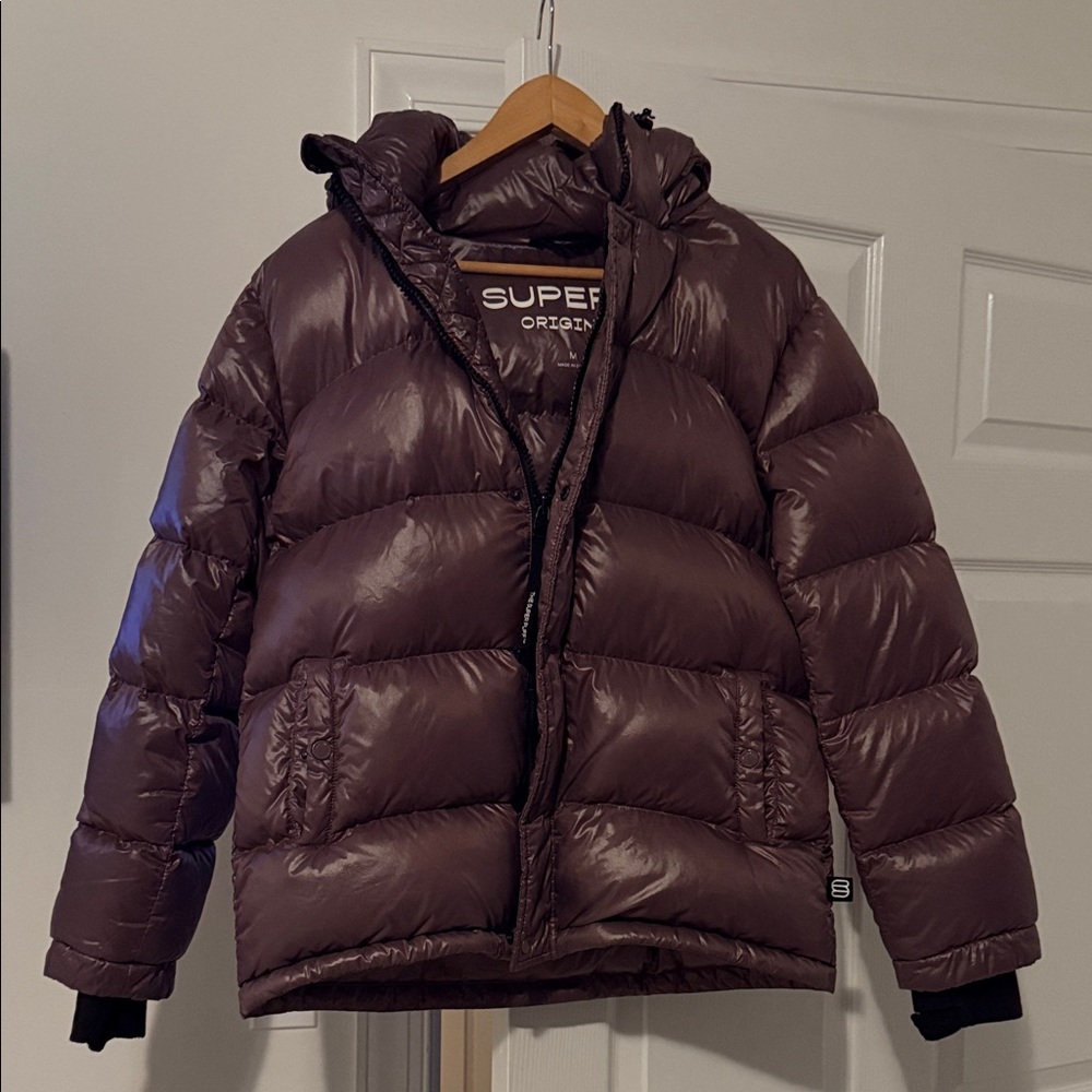 Aritzia Super Puffer Jacket - Dark Purple